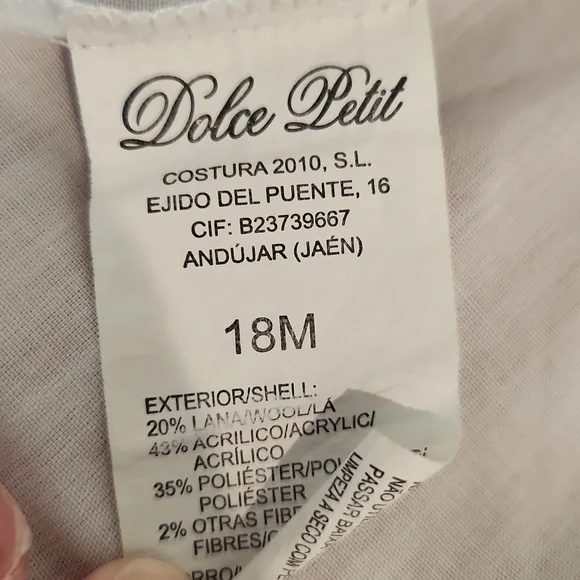 Dolce Petit Baby Dress with Matching Hat - Picture 4 of 7